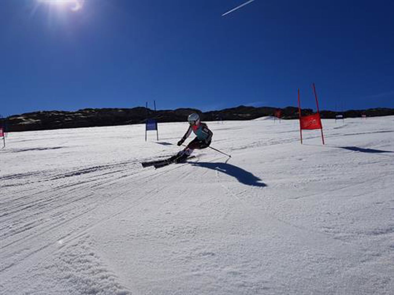Elev i alpinbakken.